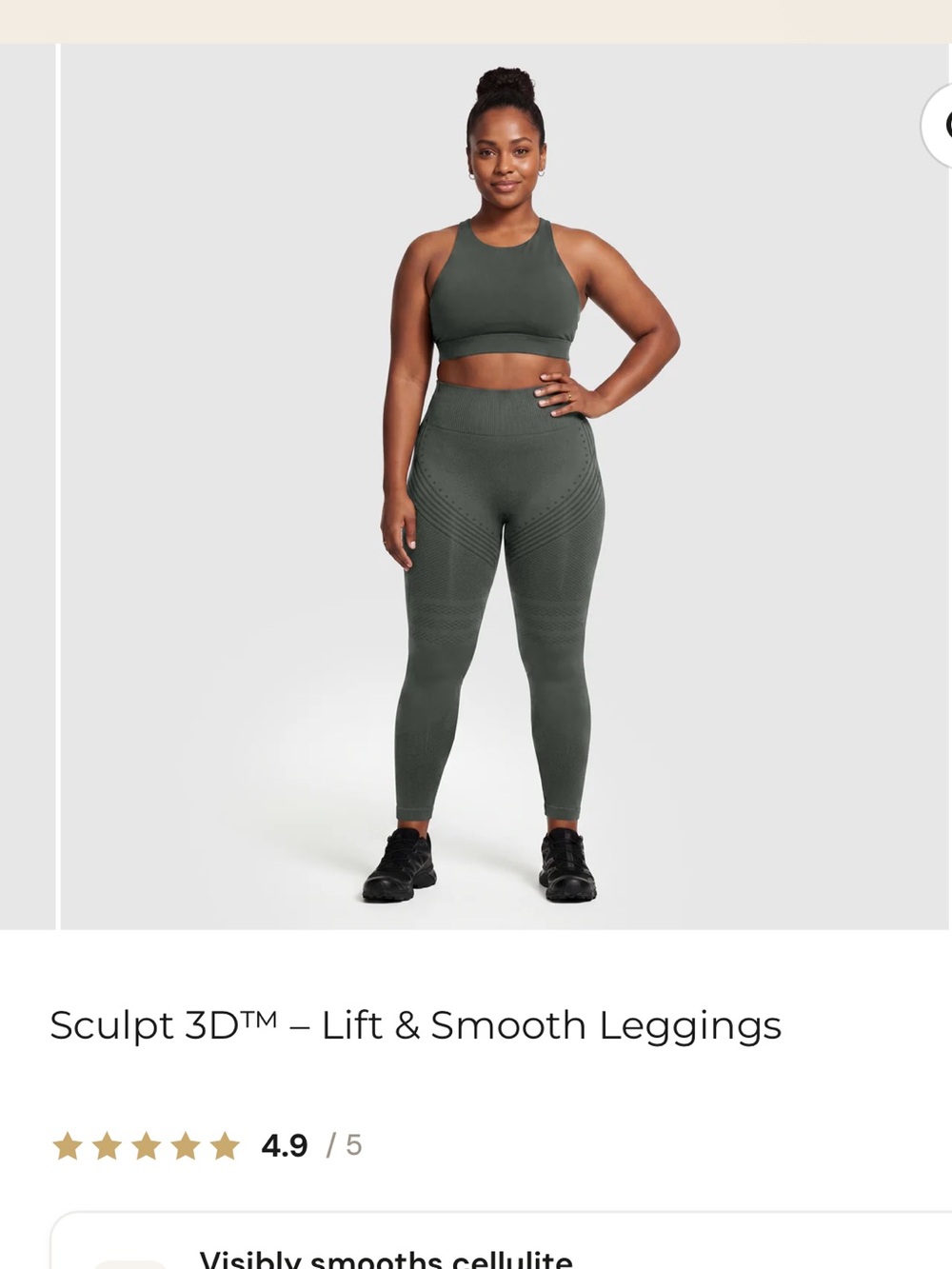 NEW Sculpt 3D™ Lift & Smooth Leggings Gray